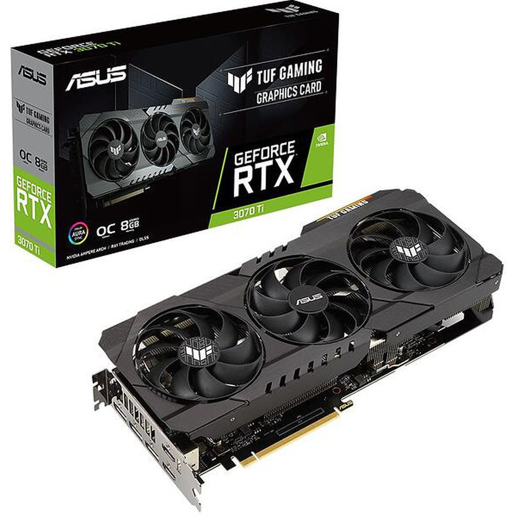 Asus GeForce RTX 3070 Ti TUF Gaming OC Edition 8 GB GDDR6X -näytönohjain - - - Handle It Store - Käytetyt iPhonet edullisesti verkkokaupasta