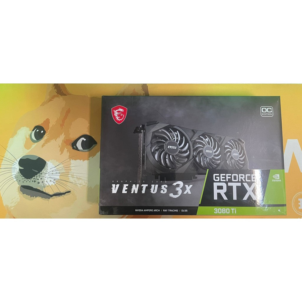 MSI VENTUS RTX 3080 Ti VENTUS 3X 12 GB GDDR6X -näytönohjain - - - Handle It Store - Käytetyt iPhonet edullisesti verkkokaupasta