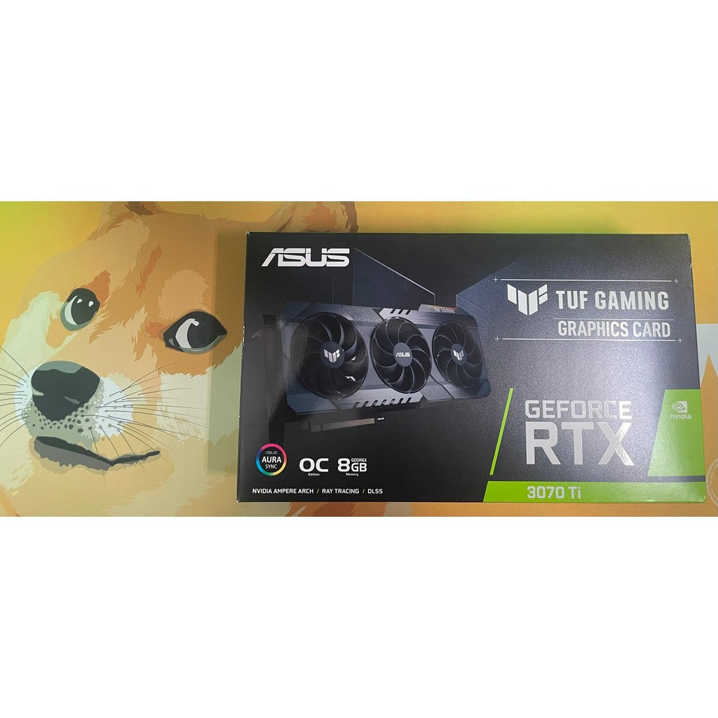 Asus GeForce RTX 3070 Ti TUF Gaming OC Edition 8 GB GDDR6X -näytönohjain - - - Handle It Store - Käytetyt iPhonet edullisesti verkkokaupasta