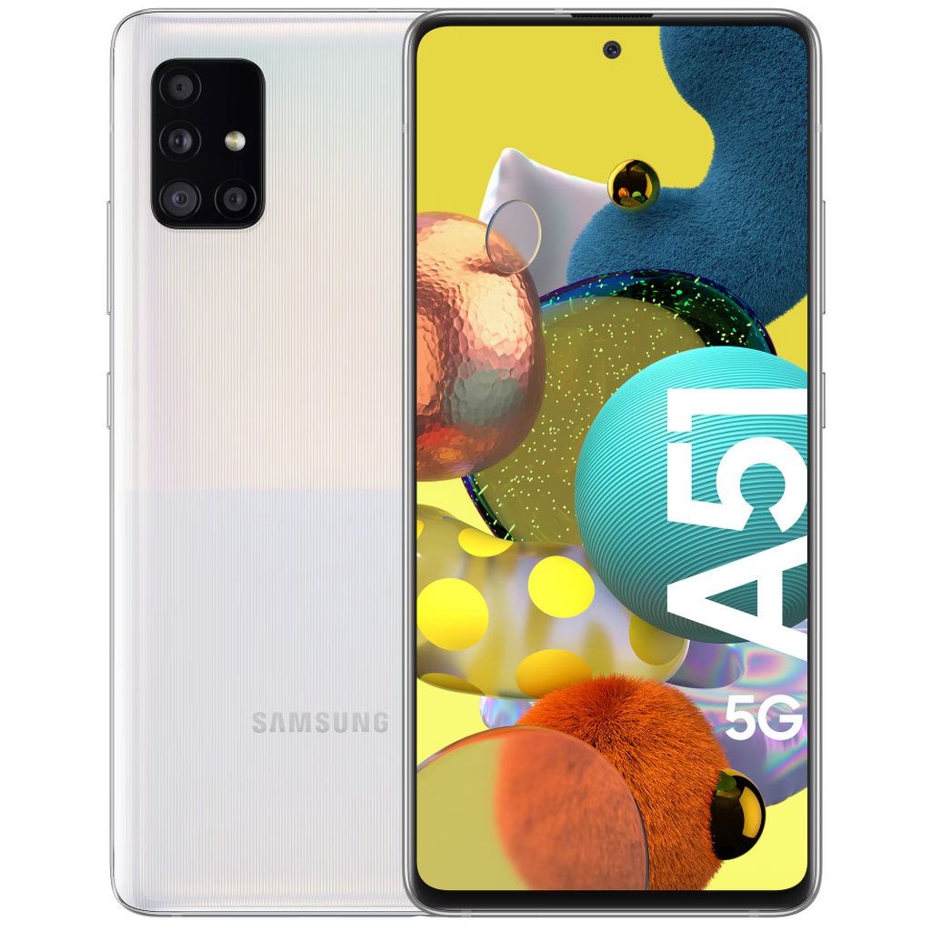 Samsung Galaxy A51 5G - Samsung Galaxy A51 5G - Prism White - Handle It Store - Käytetyt iPhonet edullisesti verkkokaupasta