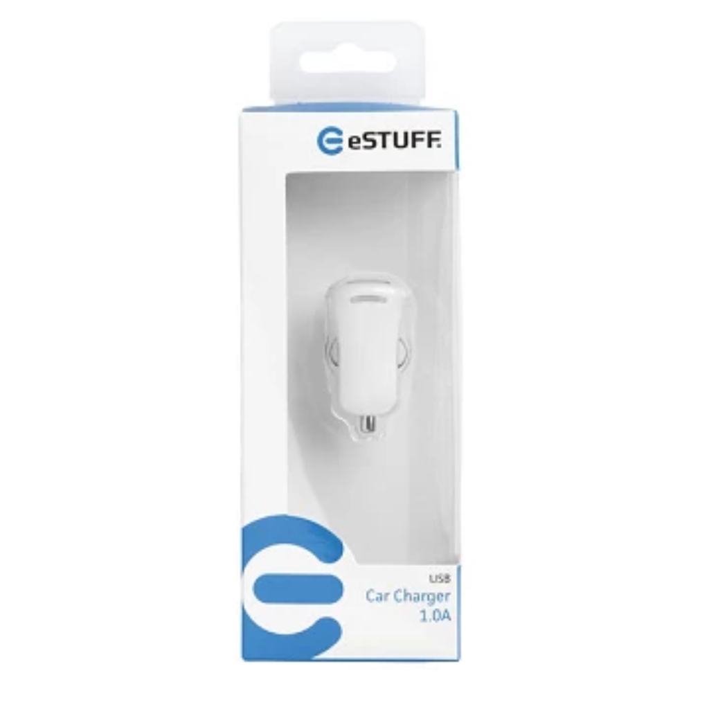 eSTUFF Car Charger 1.0A Autolaturi-Handle It Online Store